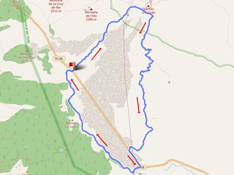 hiking map Riscosteig